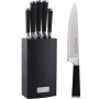 Набір ножів 6 предметів з нержавіючої сталі з підставкою soft touch Kamille KM-5132
