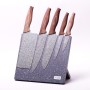 Набор ножей 6 предметов Kamille на магнитной подставке КМ 5047