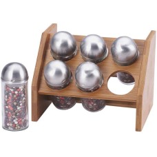 Набор для специй Renberg Relish 6 емкостей на бамбуковой подставке RB-4253