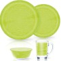Столовый сервиз 16 предметов Luminarc Brush Mania Green P3700