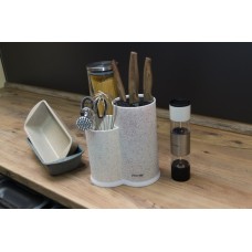 Двійна біла підставка для ножів Kamille KM 7607