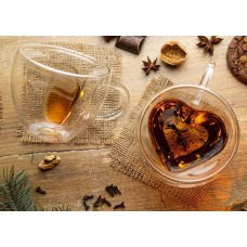 Набір чашок (серця) Ardesto з подвійними стінками AR2625GHL