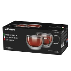 Набір чашок з подвійними стінками 2 шт. 300 мл Ardesto AR2630GH