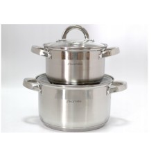 Набор  кастрюль( тяжелый 2.1, 3.9 литра) 4 предмета Kamille KM-5627S