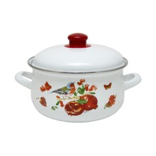 Кастрюля эмалированная INFINITY Гранат 1.8 литра