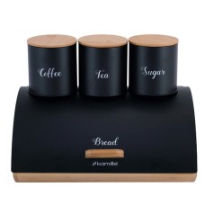Хлебница с емкостями ЧЕРНАЯ  Kamille 1118