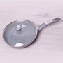 Сковорода Kamille 22см с гранитным покрытием и крышкой для индукции и газа KM-4270GR