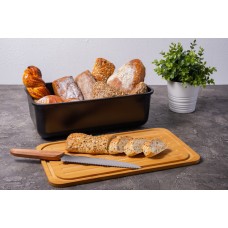 Хлібниця з кришкою 40х23х13 см Main Ringel RG-5118/b чорна