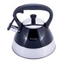 Чайник Kamille 3л из нержавеющей стали со свистком и нейлоновой ручкой для индукции и газа KM-1085