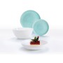 Сервіз 19 предметів Luminarc Ammonite TURQUOISE & WHITE P9909
