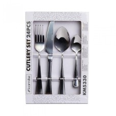 Набор столовых приборов 24 предмета из нержавеющей стали Kamille KM-5330