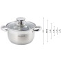 Набір кухонного посуду Ofenbach 12 предметів з нержавіючої сталі KM-100001