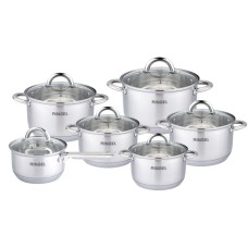 Набор посуды HAGEN RINGEL 12 предметов из нержавеющей стали RG-6005