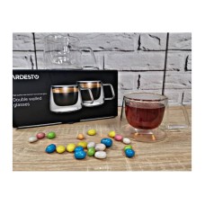 Набір чашок 2 шт ARDESTO з ручками з подвійними стінками AR2620G
