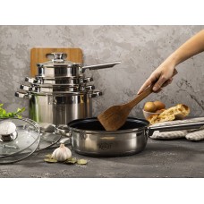 Набор посуды ( Матовый) из нержавеющей стали 12 пр. Krauff Stein 88-222-006