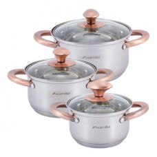 Набор посуды с позолотой 6 пр.Kamille из KM-4936