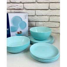 Сервиз столовый Luminarc Diwali 19 пр Light Turquoise P2947