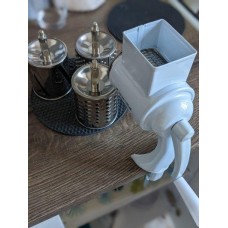 Універсальна терка Kamille ПОВНІСТЮ з нержавіючої сталі механічна 4 насадки KM-6503