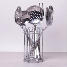 Набір кухонних приналежностей 6 предметів з підставкою Kamille 5233