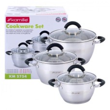 Набор кастрюль 6 предметов Kamille KM-5754