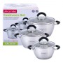 Набор кастрюль 6 предметов Kamille KM-5754