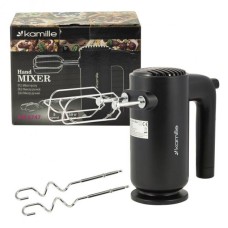 Ручний міксер Kamille 250 Вт з насадками чорний (KM-6747)
