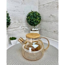 Заварник Ardesto Golden Moon, 1000 мл, боросилікатне скло, бамбук AR3010GBG