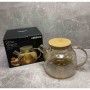 Заварник Ardesto Golden Moon, 1000 мл, боросилікатне скло, бамбук AR3010GBG