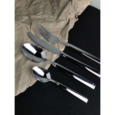 Набір столових приладів 24 предмети Ardesto Black Mars Bordeaux AR0724BS