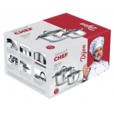 Набор тяжелой посуды BRAVO CHEF кастрюля 1.9л+3.6л (BC-6001)