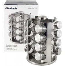 Набор ёмкостей Ofenbach для специй 16шт на подставке для сервировки стола KM-101003