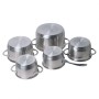 Набор посуды Kamille из нержавеющей стали 10 предметов (1.8л, 2.3л, 3.3л, 5.5л) KM-4710S
