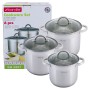 Набор больших кастрюль Kamille 6 предметов KM-5807