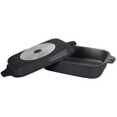 Гусятница Ringel Zitrone с крышкой сковородой-гриль 6+3л (RG-2108-34 BL)