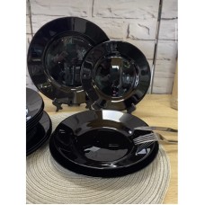 Сервиз столовый 18 предметов Luminarc Plumi Black V2483
