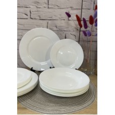 Сервиз столовый 18 предметов Luminarc Plumi White V2482
