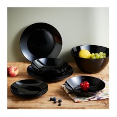 Столовый сервиз Zelie Black Оригинальное внутри- глянец, снаружи-матововое покрытие19 пр Arcopal Q8506