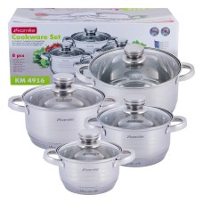 Набор кастрюль Kamille KM-4916 8 предметов