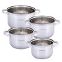 Набор тяжелых кастрюль Kamille  8 предметов для индукции и газа (1.8л, 2.5л, 3.8л, 6.5л) KM-5636S