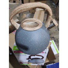 Чайник Kamille 2.8л из нержавеющей стали со свистком и бакелитовой ручкой для индукции и газа KM-0699