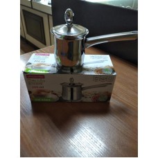 Турка для кави Kamille 200 мл з кришкою з нержавіючої сталі (KM-4363)