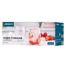 Набор стаканов низких ARDESTO Gloria 315 мл, 6 шт, стекло AR2631GL