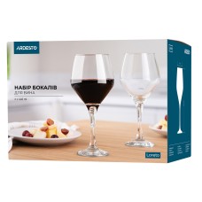 Набор бокалов для вина ARDEESTO Loreto 6 шт, 440 мл, стекло AR2644LW
