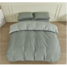 Набір постільної білизни 2сп Ardesto Gloria, 200х220см, 100% бавовна, клітинка зелена (ART2022LG)