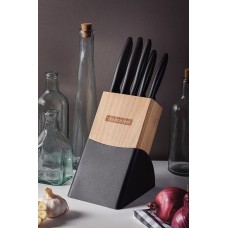 Набор ножей (есть обвалочный в наборе) Tramontina Plenus black 6 предметів 23498/028