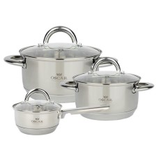 Набор посуды OSCAR MASTER ковш 1.15 л к + кастрюля (1.9 л+3.6 л) OSR-4001/n