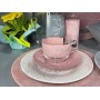 Сервиз столовый 46 предметов LUMINARC FLEUR BLUSH PINK&GREY V0186