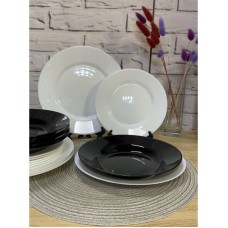 Сервиз столовый 18 предметов Luminarc Plumi Black&White V2484