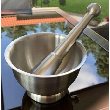 Ступка и пестик из нержавеющей стали для перца и специй Kamille KM 8840