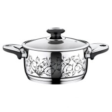 Кастрюля Krauff 3,7 литра со стекляной крышкой диаметр 22 см